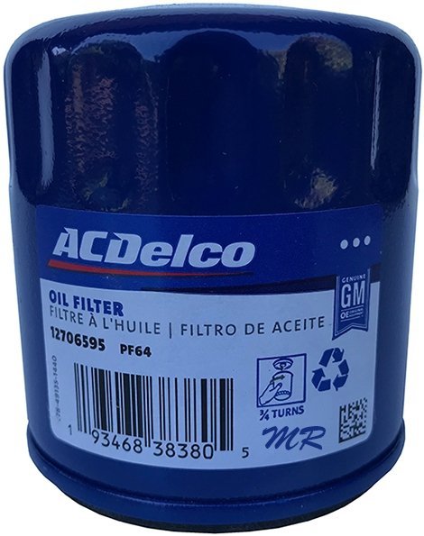 Filtr oleju silnika ACDelco PF64 Chevrolet Volt 1,5 2016-
