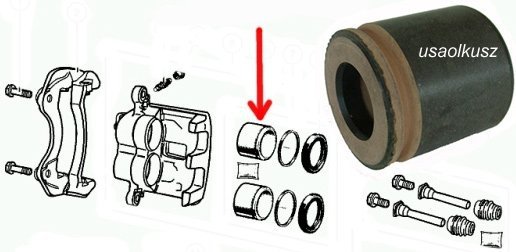 Tłok tylnego zacisku hamulcowego GMC Yukon 1500 2000-2002