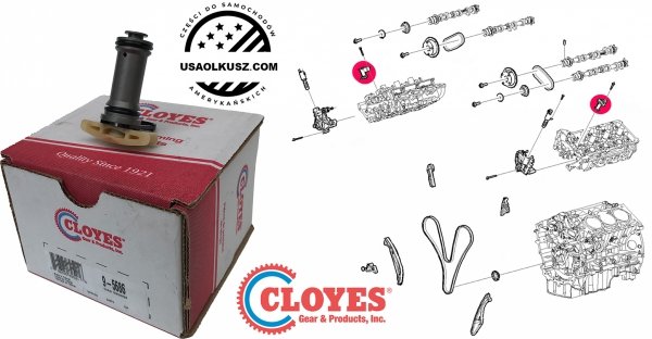Napinacz hydrauliczny łańcucha wałków rozrządu silnika Lincoln MKT 3,7 V6 2013-2019