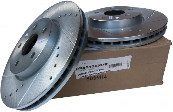 Przednia WIERCONA NACINANA tarcza hamulcowa 321mm POWERSTOP Buick LaCrosse 2010-