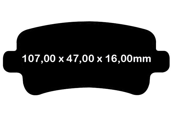 Tylne klocki GreenStuff + NACINANE tarcze hamulcowe 315mm EBC seria USR Chevrolet Impala 2014-