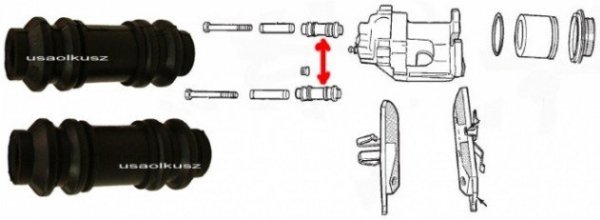 Osłonki prowadnic zacisku Eagle Vision