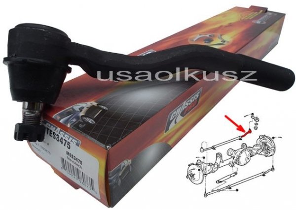 Lewa końcówka drążka górnego Jeep Grand Cherokee 1999-2004 52088511