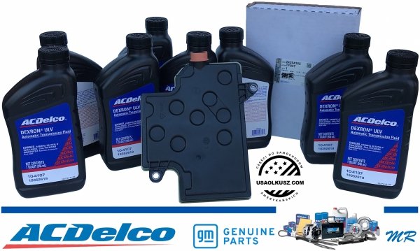 Olej Dextron ULV + filtr automatycznej skrzyni biegów 10L80 Cadillac Escalade 2021-