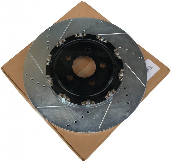 Przednie klocki Z26 + tarcze hamulcowe 390mm POWERSTOP Dodge Challenger SRT Hellcat Demon