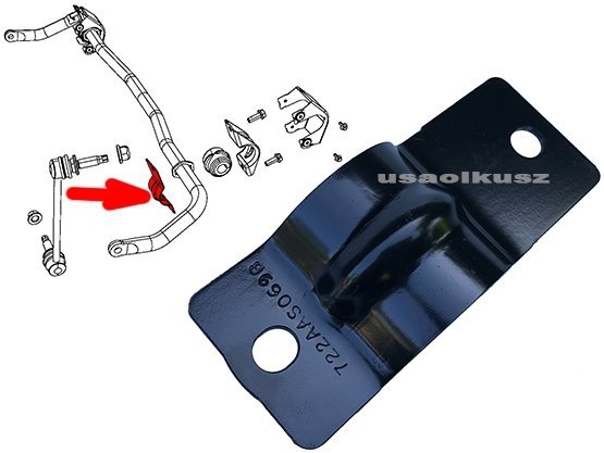 Obejma gumy stabilizatora wewnętrzna Dodge Charger RWD