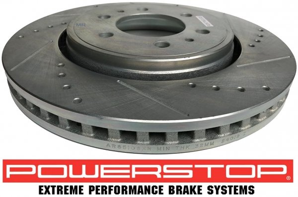 Przednia WIERCONA nacinana tarcza hamulcowa POWERSTOP Ford F-150 2010-