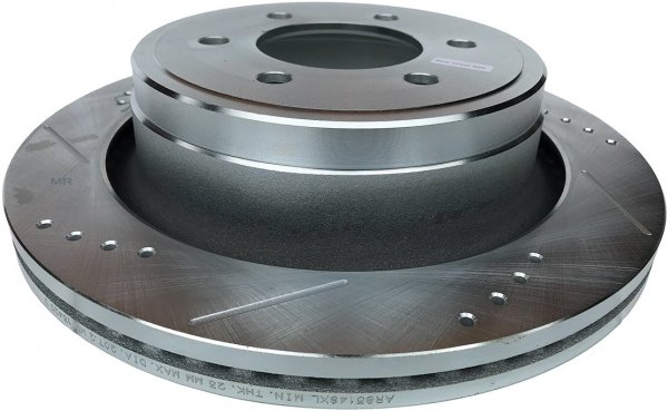 Tylna WIERCONA tarcza hamulcowa 6 szpilek manualny ręczny POWERSTOP Ford F-150 F150 2012-