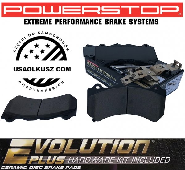Klocki hamulcowe przednie z zestawem montażowym POWERSTOP Z17 EVOLUTION PLUS Chevrolet Corvette C7 2015-2019