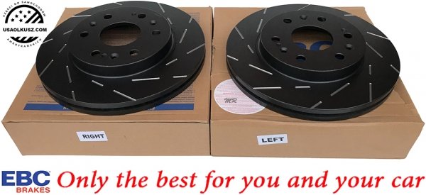 Przednie klocki Ultimax2 + NACINANE tarcze hamulcowe 330mm EBC seria USR Chevrolet Avalanche 1500 2009-2013