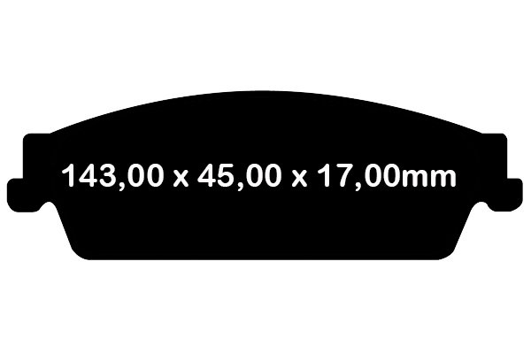 Tylne klocki GreenStuff + NACINANE tarcze hamulcowe EBC seria USR Cadillac Escalade 2007-2020