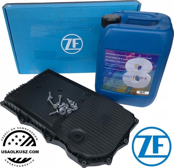 Filtr + olej skrzyni 8-SPD ZF 8HP70 Dodge Challenger V8 2015-2023