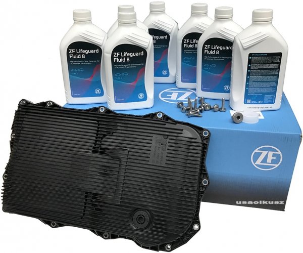 Filtr + olej skrzyni 8-SPD ZF 8HP70 Dodge Charger V8 2015-2023
