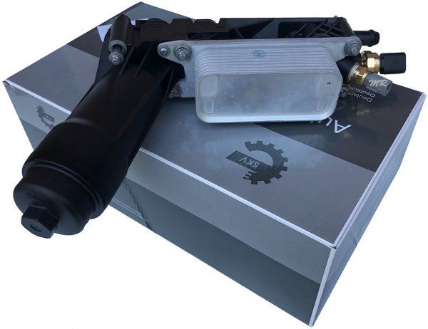 Obudowa filtra oleju z chłodnicą oraz czujnikami Lancia Flavia 3,6 V6 -2013