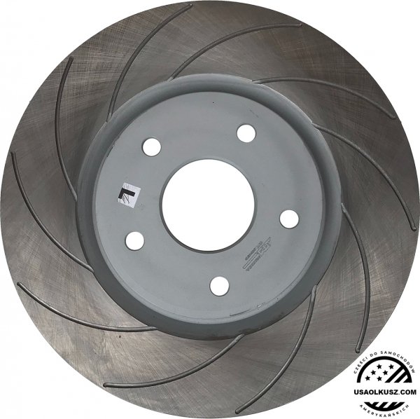 Przednia NACINANA wentylowana tarcza hamulcowa 330mm SILVER Chrysler Pacifica FWD 2017-