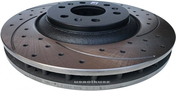 Przednia WIERCONA NACINANA tarcza hamulcowa 323mm Cadillac SRX 2004-2009