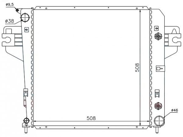 Chłodnica wody Jeep Liberty KJ 3,7 V6 2002-2007