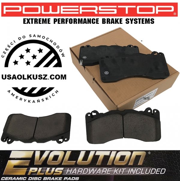 Klocki hamulcowe przednie POWERSTOP Z17 EVOLUTION PLUS Ford Mustang 5,0 V8 2015- do tarcz 380mm