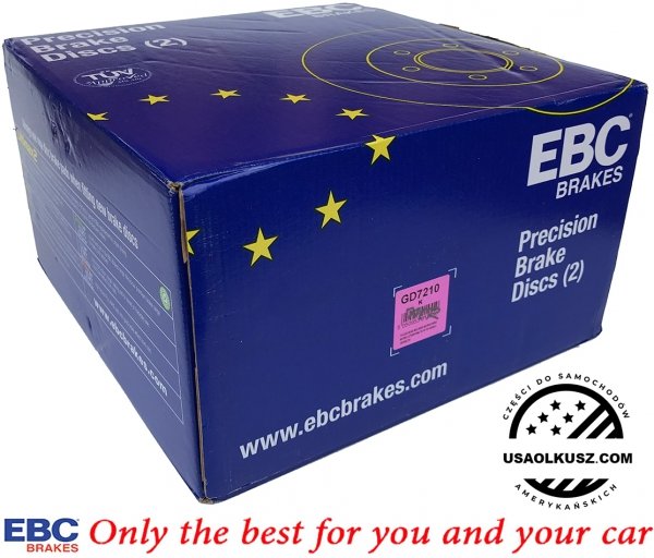 Tylna NAWIERCANA NACINANA tarcza hamulcowa 330mm EBC seria GD Chevrolet Express 2500 2003-2009