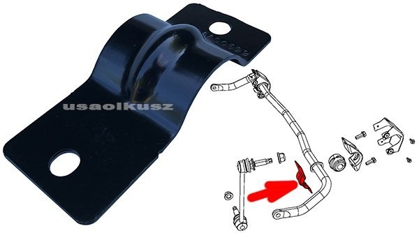 Obejma gumy stabilizatora wewnętrzna Dodge Challenger RWD 2008-