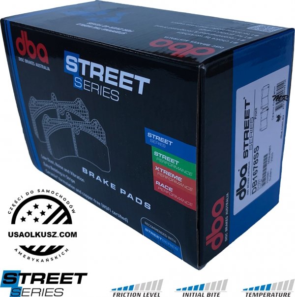 Klocki hamulcowe przednie DBA STREET SERIES Pontiac G8 GXP 6,2 V8 2009