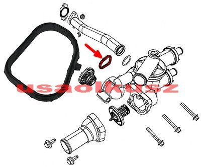 Uszczelka kolektora wodnego Dodge Avenger 2008-