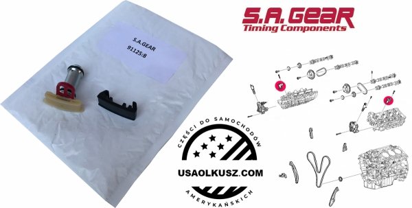 Napinacz hydrauliczny łańcucha wałków rozrządu silnika Ford Taurus 3,5 V6 Naturally Aspirated 2013-