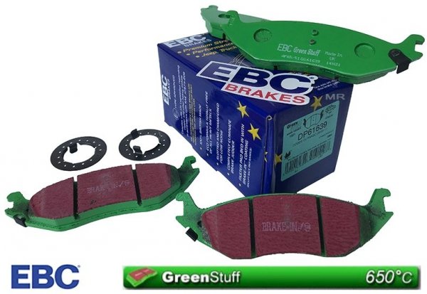 Tylne klocki hamulcowe EBC GreenStuff Dodge Ram 1500 Pickup 5 szpilek 2003-