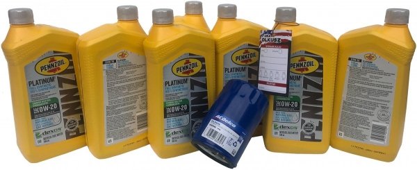 Filtr olej silnikowy 0W20 Dexos1 Full Synthetic Pennzoil Cadillac Escalade 2015-