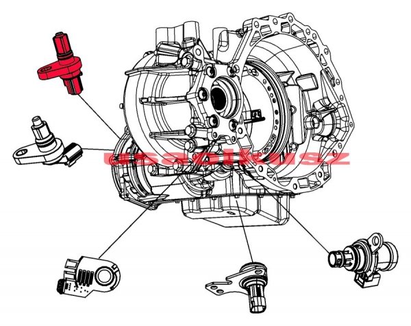 Czujnik prędkości skrzyni 62TE - input output Chrysler Town Country Voyager