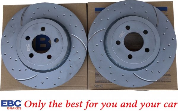 Przednie klocki Ultimax2 + tarcze hamulcowe 345mm EBC seria GD Dodge Magnum