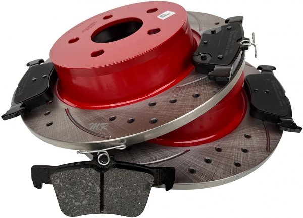 Tylne klocki + WIERCONE tarcze hamulcowe ATM 280mm Ford Kuga 2013-2016