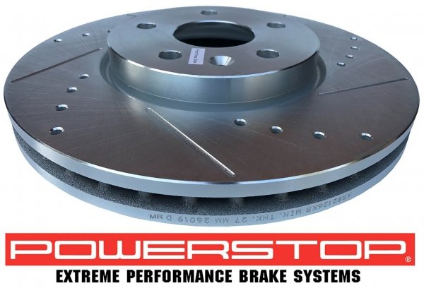 Przednia WIERCONA NACINANA tarcza hamulcowa 321mm POWERSTOP Buick LaCrosse 2010-