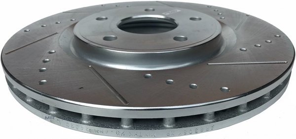 Przednia WIERCONA nacinana tarcza hamulcowa 330mm POWERSTOP Lancia Voyager 2012-
