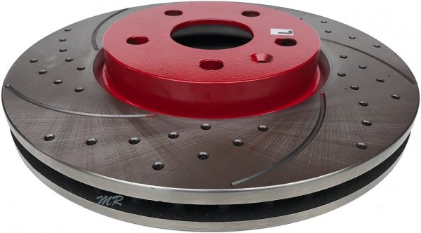 Przednia WIERCONA NACINANA tarcza hamulcowa RED 321mm GMC Terrain 2010-