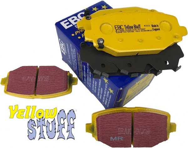 Tylne klocki YellowStuff + tarcze hamulcowe 328mm EBC seria Premium Dodge Caravan 2012-