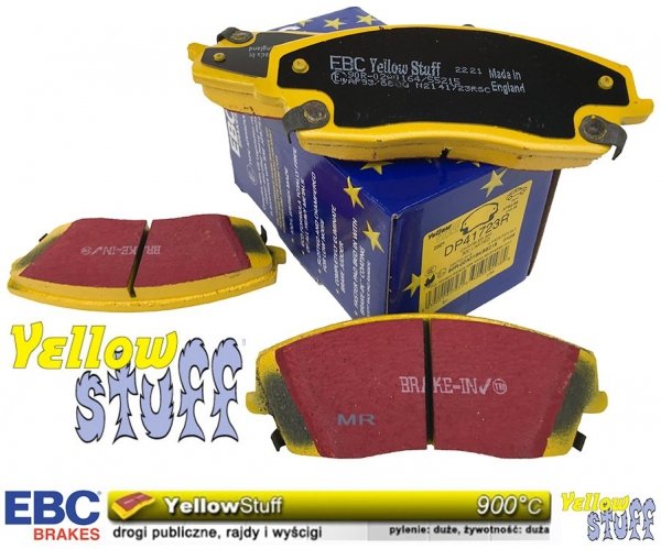 Przednie klocki YellowStuff + tarcze hamulcowe 320mm EBC seria PREMIUM Lancia Thema RWD V6