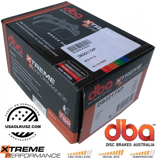 Tylne klocki hamulcowe DBA Xtreme Jeep Grand Cherokee 2011-2022