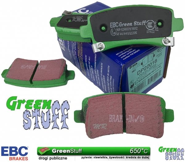 Klocki hamulcowe tylne EBC GreenStuff Cadillac XTS 2013-2019