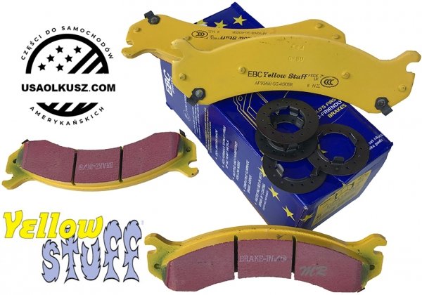 Przednie klocki YellowStuff + tarcze hamulcowe EBC seria PREMIUM Chevrolet Avalanche 2500 2002-2006