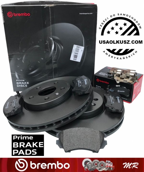Przednie klocki Prime + tarcze hamulcowe brembo 321mm Chevrolet Camaro LS LT 3,6 V6 -2015