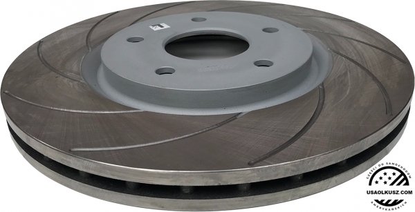 Przednia NACINANA wentylowana tarcza hamulcowa 330mm SILVER Chrysler Pacifica FWD 2017-