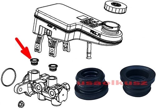 Uszczelka zbiorniczka płynu pompy hamulcowej Chrysler Sebring 2007-