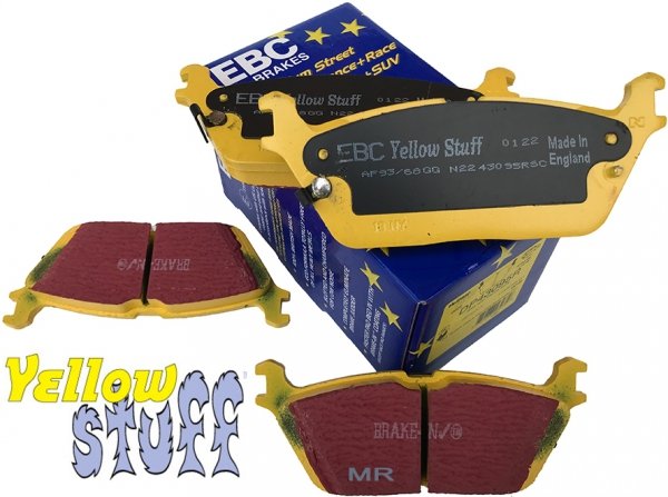 Tylne klocki EBC YellowStuff + tarcze hamulcowe DBA seria 4000 T3 RAM 1500 DT 2019-