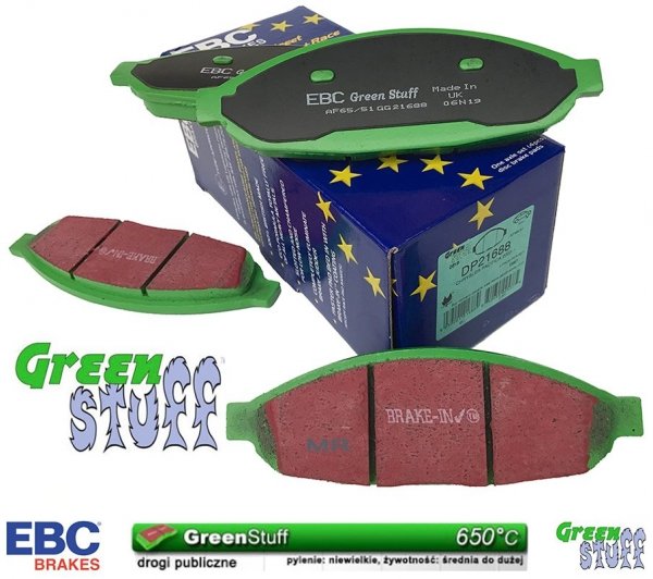 Klocki hamulcowe przednie EBC GreenStuff Chrysler Pacifica -2008