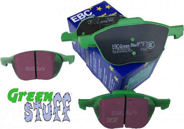 Przednie klocki GreenStuff + NACINANE tarcze hamulcowe 300mm EBC seria USR Ford Escape FWD 2013-2019