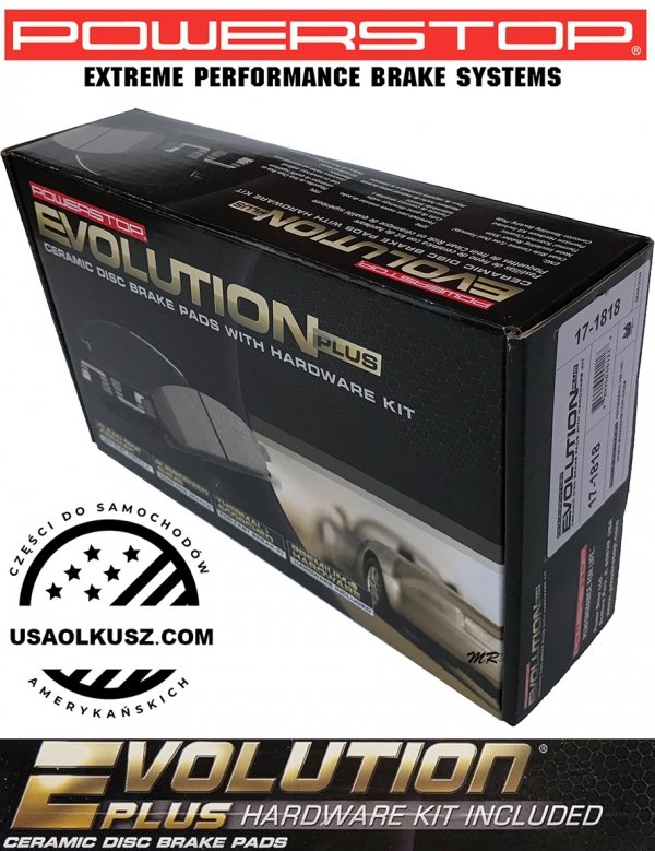 Klocki hamulcowe przednie POWERSTOP Z17 EVOLUTION PLUS Lincoln Nautilus FWD