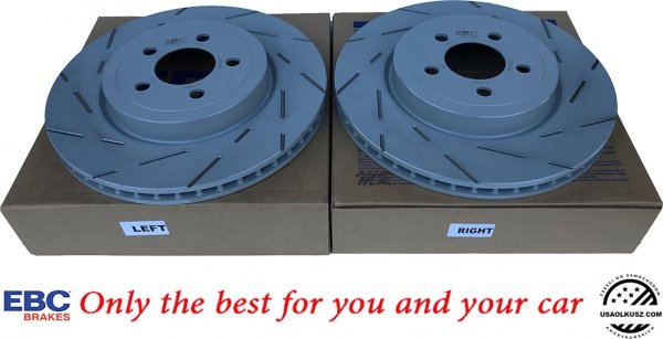 Przednie klocki GreenStuff + tarcze hamulcowe 345mm EBC seria USR Chrysler 300C