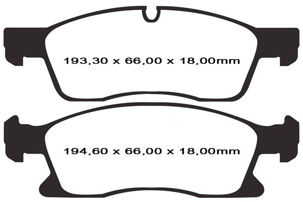 Przednie klocki GreenStuff + tarcze hamulcowe 350mm EBC seria PREMIUM Jeep Grand Cherokee 2011-