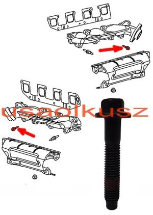 Śruba kolektora wydechowego Jeep Grand Cherokee 2005-
